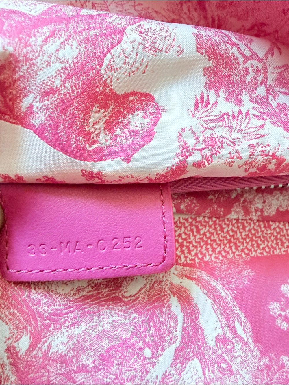 Christian Dior Pink Toile Pouch - Picture 9 of 9